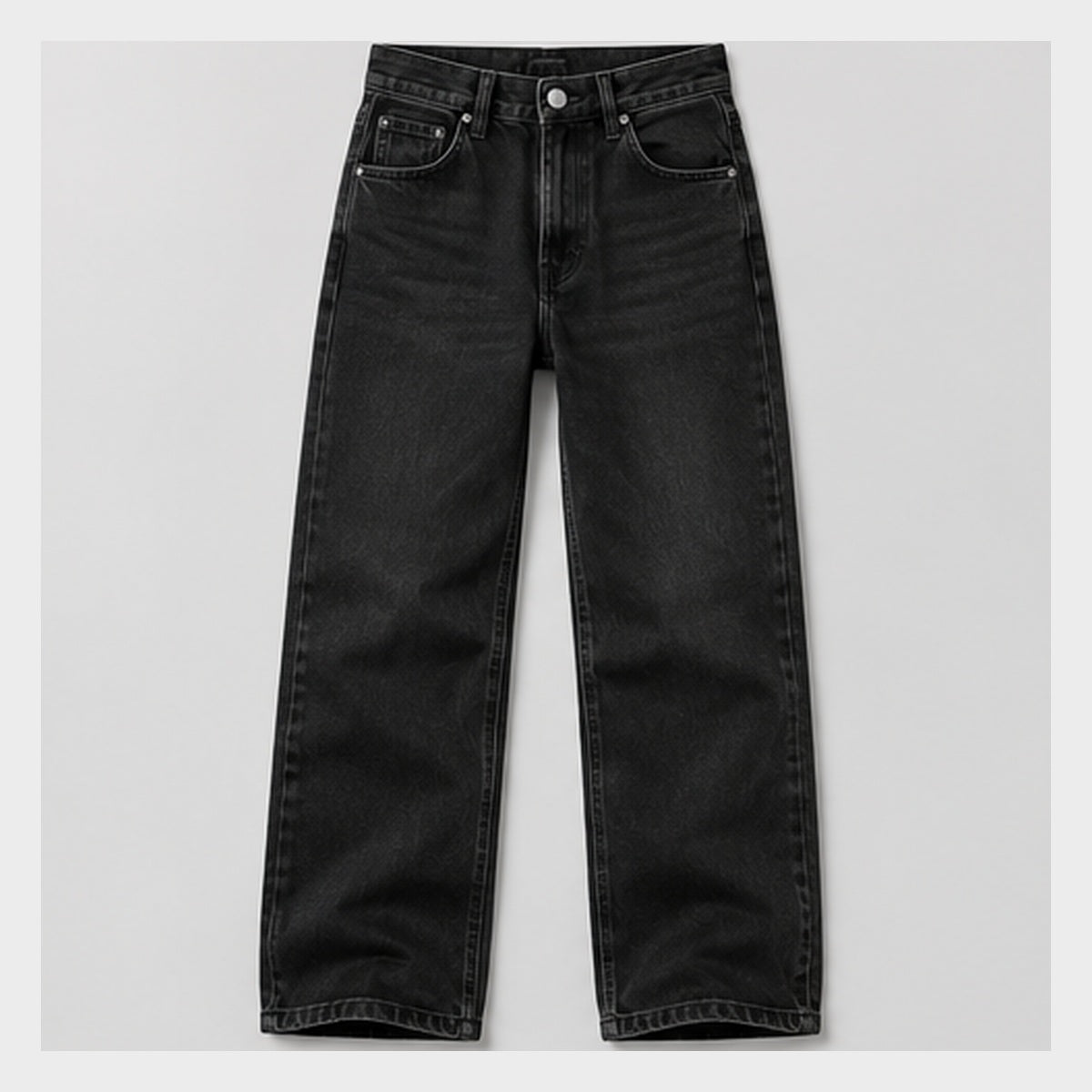 Straight Black Denim